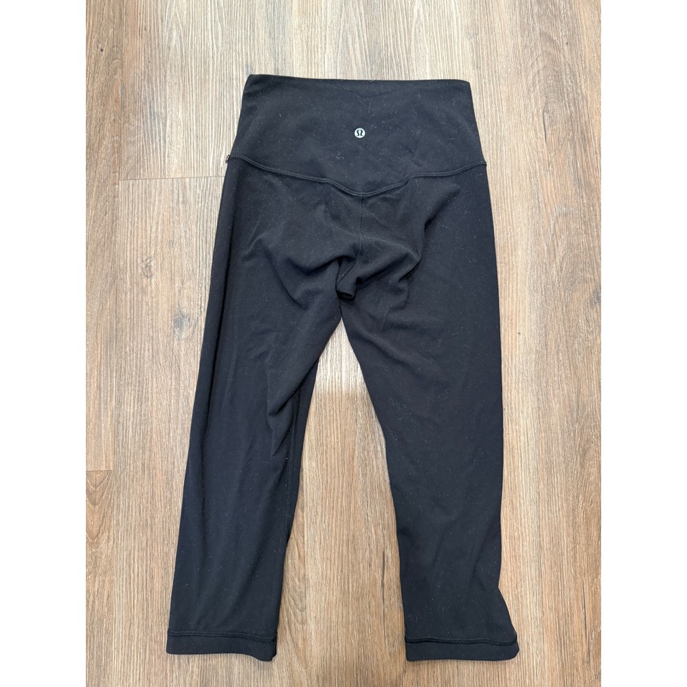 Lululemon Align High-Rise Crop 21 Leggings Black Size 4 Nulu Yoga Pants